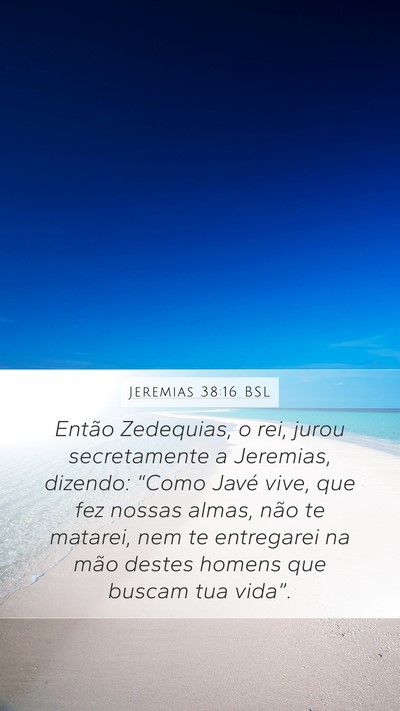 Jeremias 38:16 BSL Bible Verse Image