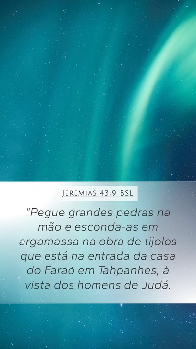 Jeremias 43:9 BSL Bible Verse Image