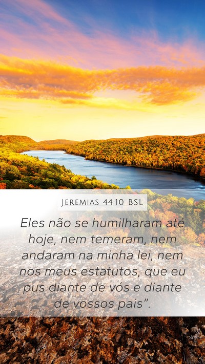 Jeremias 44:10 BSL Bible Verse Image