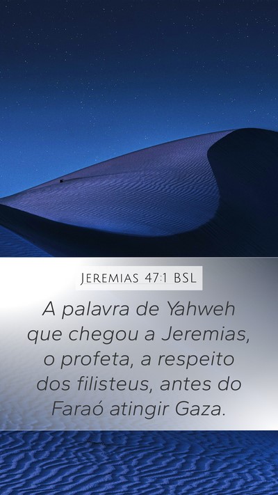 Jeremias 47:1 BSL Bible Verse Image