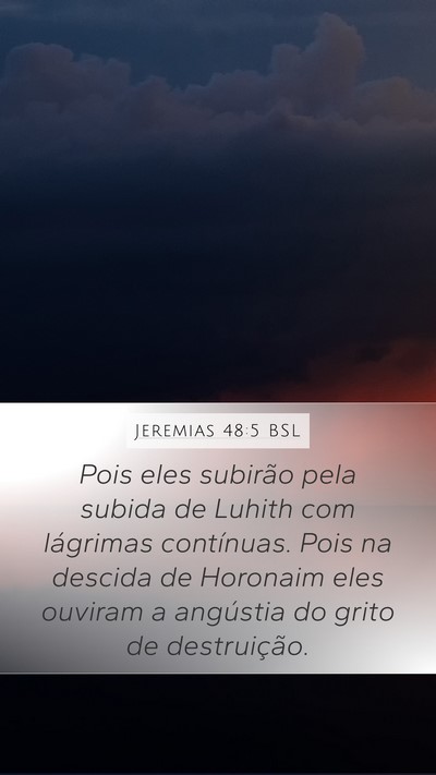 Jeremias 48:5 BSL Bible Verse Image