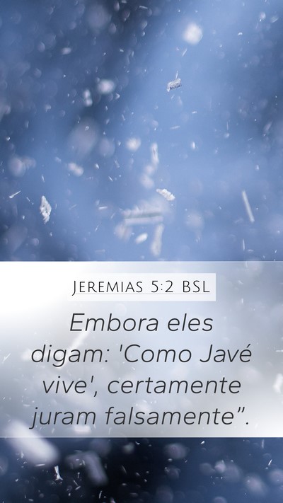 Jeremias 5:2 BSL Bible Verse Image
