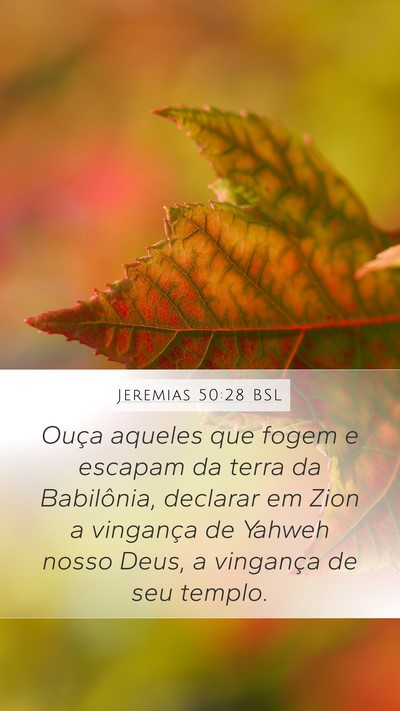 Jeremias 50:28 BSL Bible Verse Image