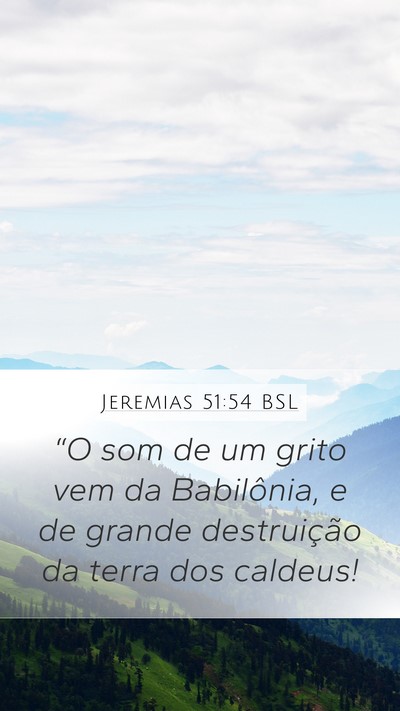 Jeremias 51:54 BSL Bible Verse Image