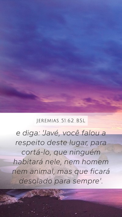 Jeremias 51:62 BSL Bible Verse Image