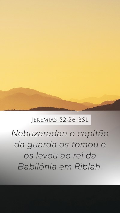 Jeremias 52:26 BSL Bible Verse Image