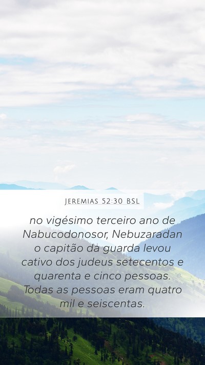 Jeremias 52:30 BSL Bible Verse Image