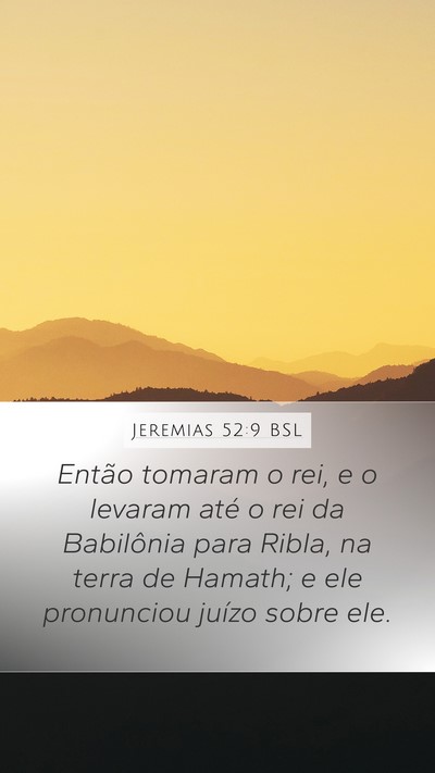Jeremias 52:9 BSL Bible Verse Image