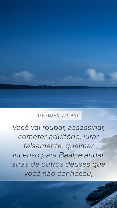 Jeremias 7:9 BSL Bible Verse Image