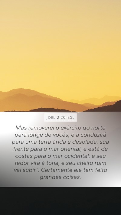 Joel 2:20 BSL Bible Verse Image