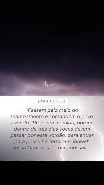 Joshua 1:11 BSL Bible Verse Image