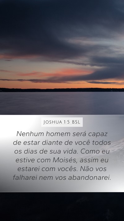 Joshua 1:5 BSL Bible Verse Image