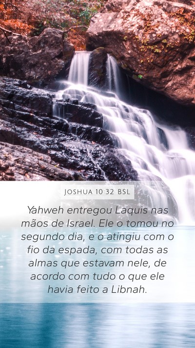 Joshua 10:32 BSL Bible Verse Image