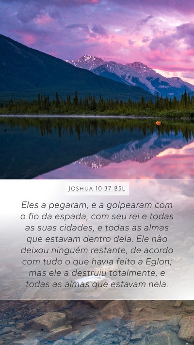 Joshua 10:37 BSL Bible Verse Image