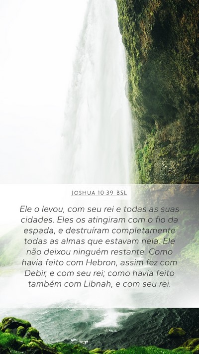 Joshua 10:39 BSL Bible Verse Image