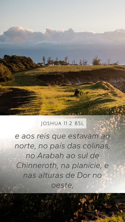 Joshua 11:2 BSL Bible Verse Image