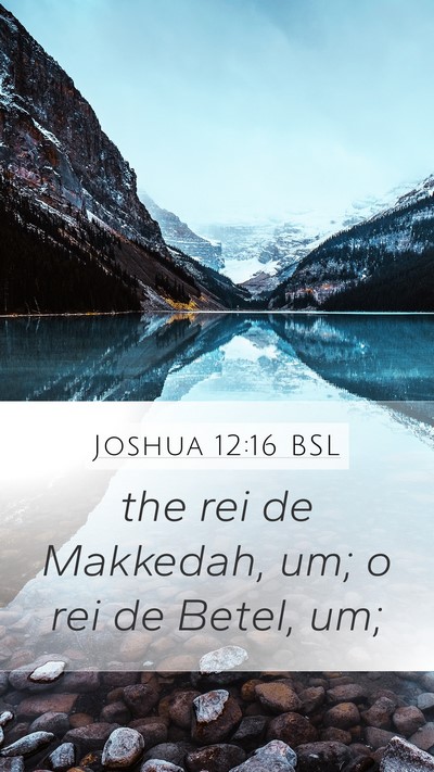 Joshua 12:16 BSL Bible Verse Image