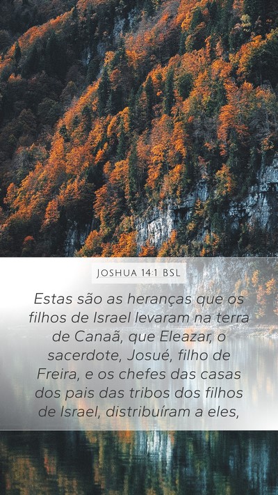 Joshua 14:1 BSL Bible Verse Image