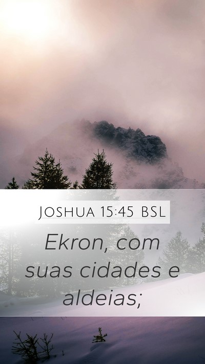 Joshua 15:45 BSL Bible Verse Image