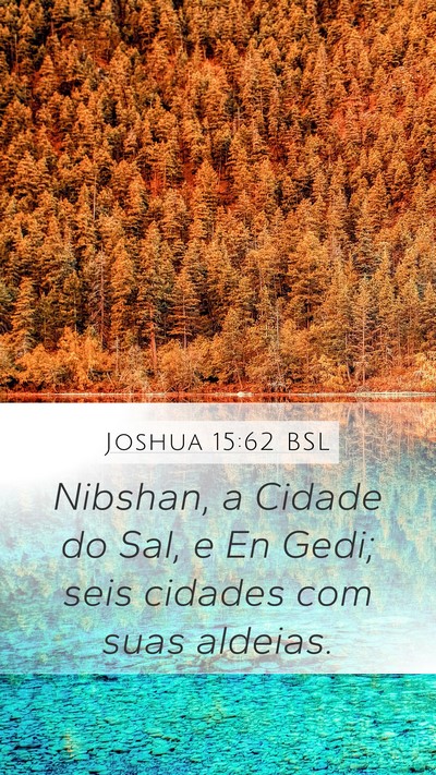 Joshua 15:62 BSL Bible Verse Image