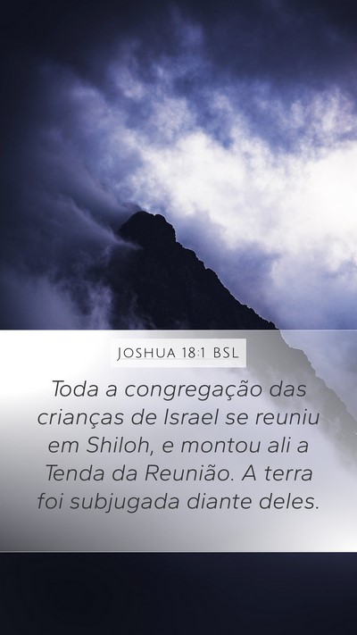 Joshua 18:1 BSL Bible Verse Image