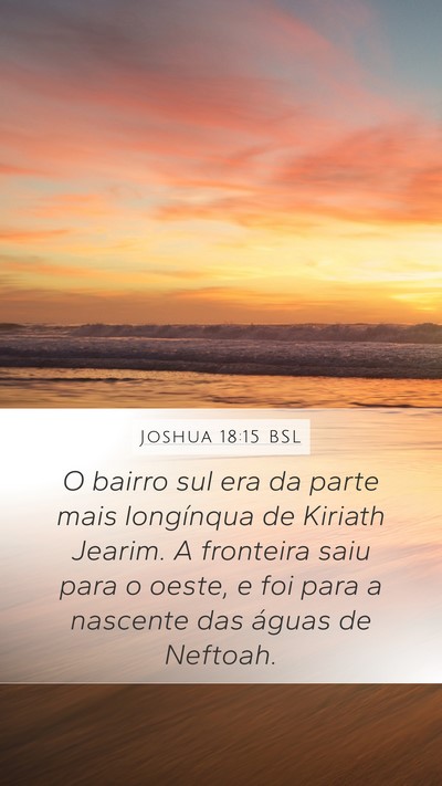 Joshua 18:15 BSL Bible Verse Image