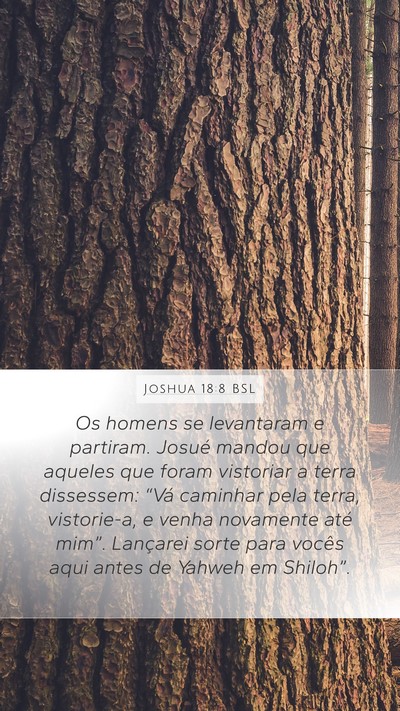 Joshua 18:8 BSL Bible Verse Image