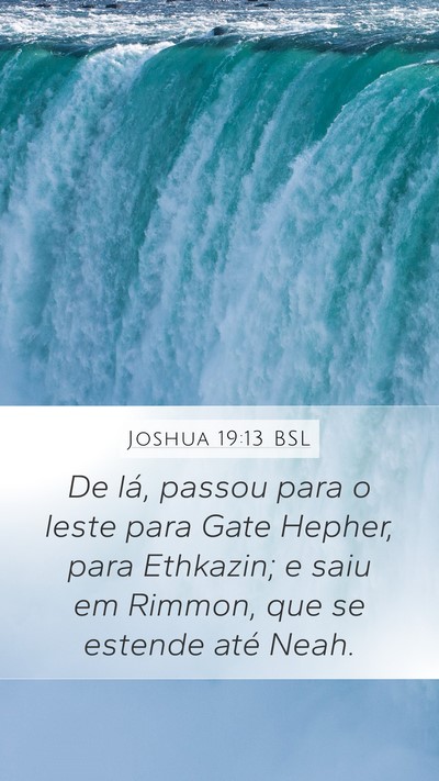Joshua 19:13 BSL Bible Verse Image