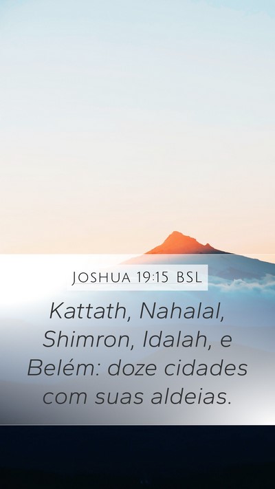 Joshua 19:15 BSL Bible Verse Image