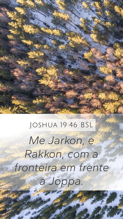Joshua 19:46 BSL Bible Verse Image