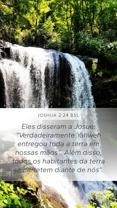 Joshua 2:24 BSL Bible Verse Image