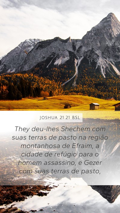 Joshua 21:21 BSL Bible Verse Image