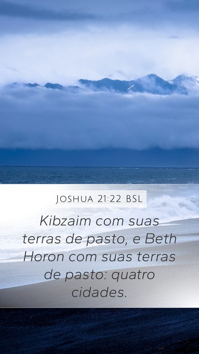 Joshua 21:22 BSL Bible Verse Image