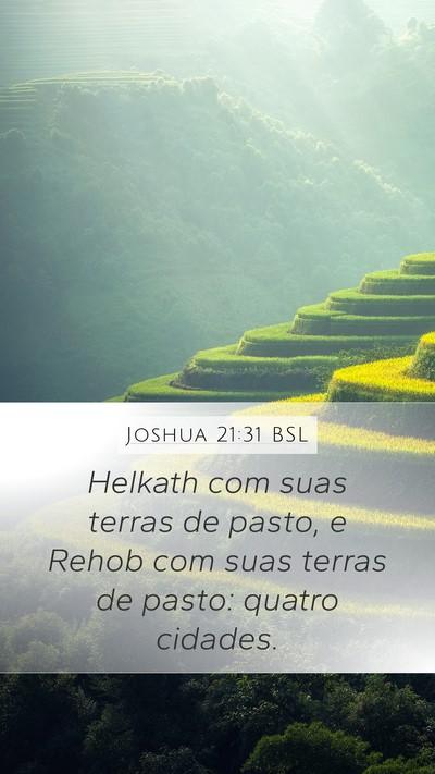 Joshua 21:31 BSL Bible Verse Image