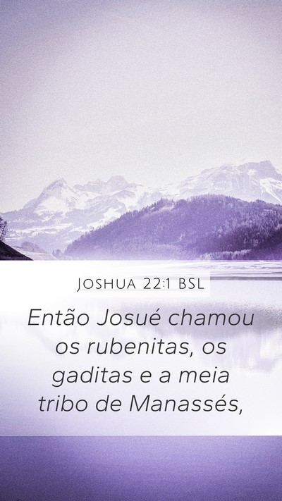 Joshua 22:1 BSL Bible Verse Image
