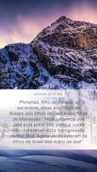 Joshua 22:31 BSL Bible Verse Image