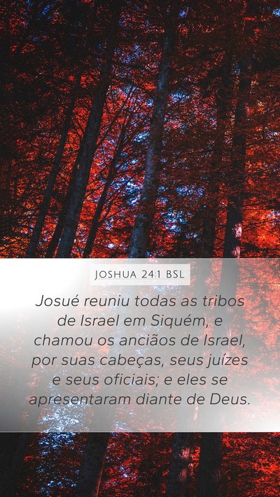 Joshua 24:1 BSL Bible Verse Image