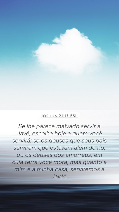 Joshua 24:15 BSL Bible Verse Image