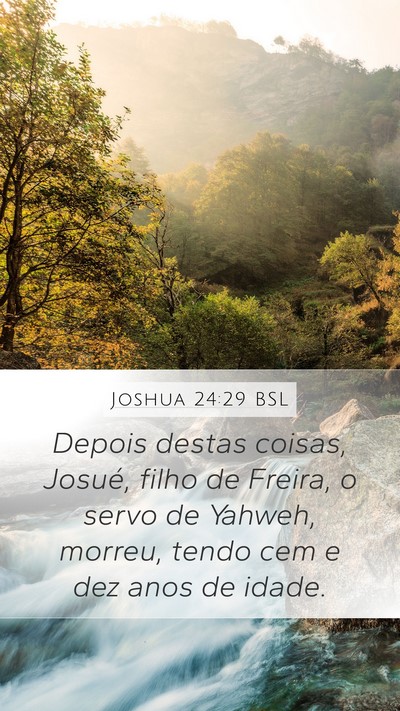 Joshua 24:29 BSL Bible Verse Image