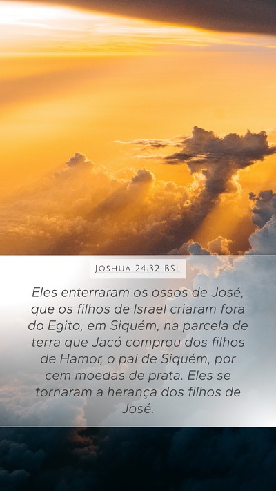 Joshua 24:32 BSL Bible Verse Image