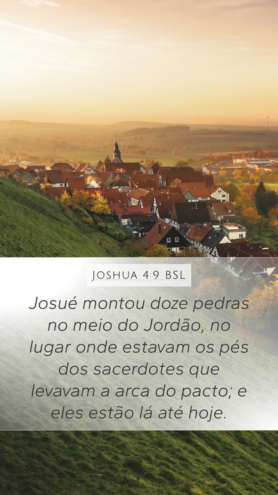 Joshua 4:9 BSL Bible Verse Image