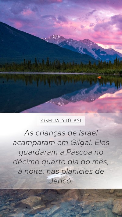 Joshua 5:10 BSL Bible Verse Image