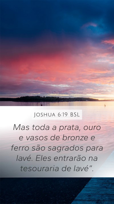 Joshua 6:19 BSL Bible Verse Image