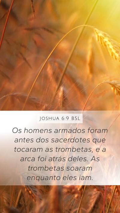 Joshua 6:9 BSL Bible Verse Image