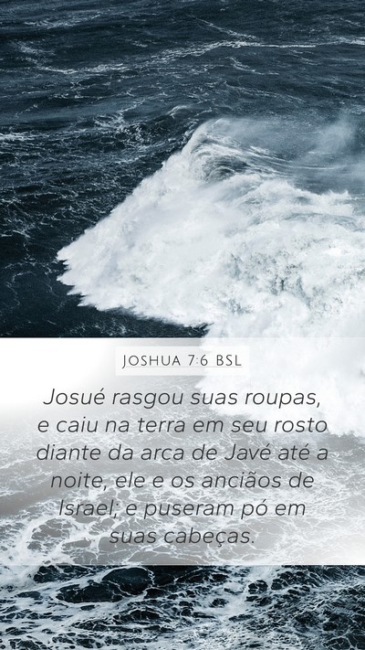 Joshua 7:6 BSL Bible Verse Image