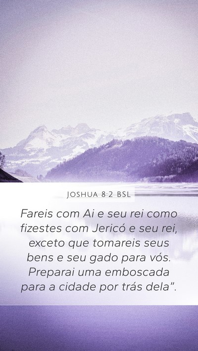 Joshua 8:2 BSL Bible Verse Image