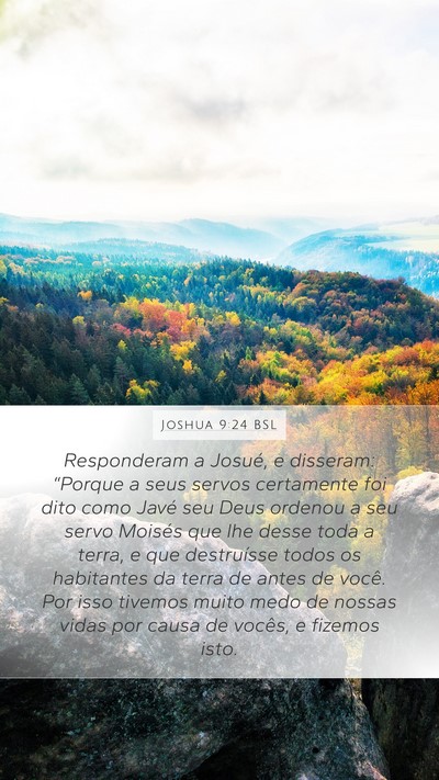 Joshua 9:24 BSL Bible Verse Image