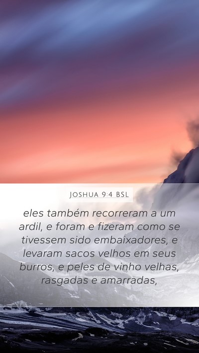 Joshua 9:4 BSL Bible Verse Image