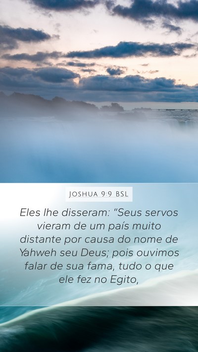 Joshua 9:9 BSL Bible Verse Image