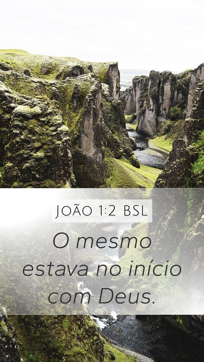 João 1:2 BSL Bible Verse Image